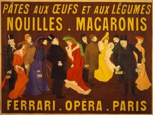 Affiche pour les Nouilles - Macaronis Ferrari (1903)